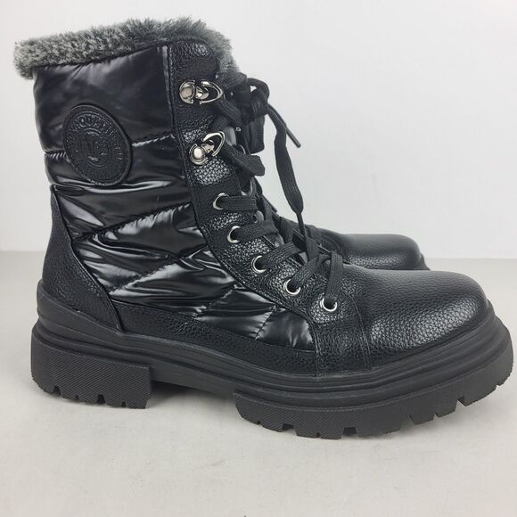 Aquatherm by Santana Canada Ruby Black Low Heel Waterproof Winter Boot Size 8 - Picture 4 of 16